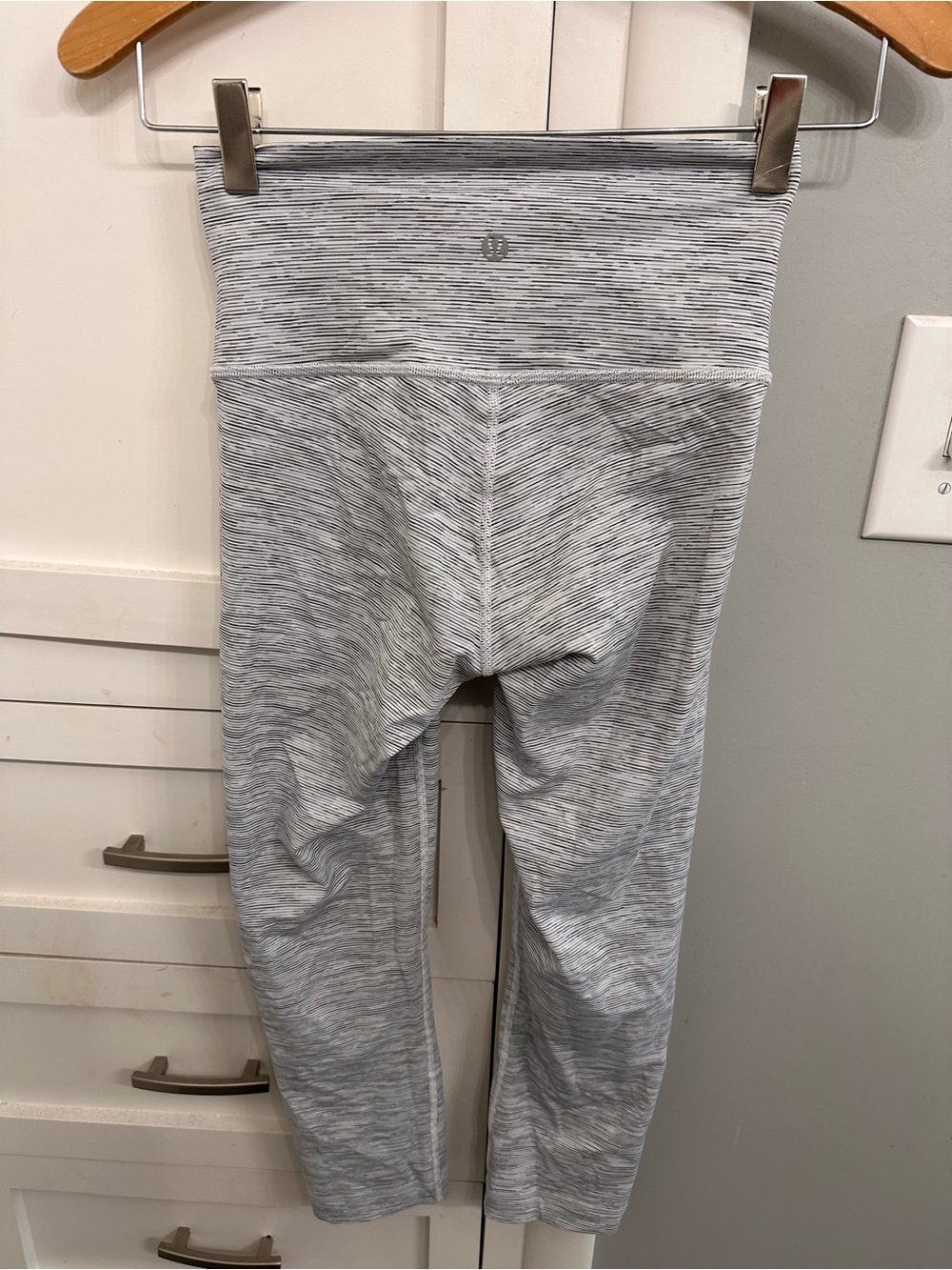 Lululemon Leggings Womens 4 Gray Space Dye Stretch Training Yoga Athletic